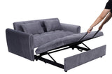 64.9 "3-in-1 foldable large size sofa bed, modern velvet double sofa, sofa bed with adjustable back, W2564P228261