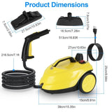 1800W High Pressure Steam Cleaner - 212 Chemical-Free Deep Cleaning, 5 Bar Pressurized, 2L 304 98284849