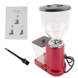 Red Electric Coffee Bean Grinder 35oz Flat Burr Coffee Grinder with 19 Grinding Settings 27997148