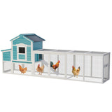 Wooden Chicken Coop with Nesting Box and Free-Range Door, All-Weather Asphalt Roof, Sliding Tray for W773P335211