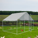 ZUN XPT033 Outdoor chicken coop metal big space 10*6*6FT W1711P155356