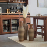 Desktop Vase, Brown Decorative Floor Vase, Classic and Neat Floor Vase, High Independent Flower W2796P261491