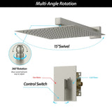 Shower Faucet Set,,Shower System with 10-Inch Rainfall Shower Head and Shower Valve, Brushed Nickel W1243102464