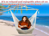 Hanging Swing Cotton Rope Hammock Chair Patio Porch Garden Camping Picnic 87967296
