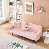 Minimalist style, straight-line corduroy sofa suitable for sitting and lying in the living room and W1658P251971