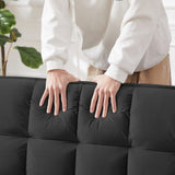 Modern Velvet Loveseat Futon Sofa Couch w/Pullout Bed,Small Love Seat Lounge Sofa w/Reclining W1359P183643