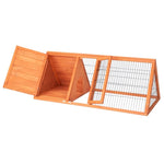 ZUN 50" Wooden Rabbit Guinea Pig Hutch Wooden Rabbit Guinea Pig House 97929443