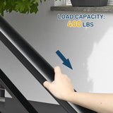 Handrails for Outdoor Steps, Wrought Iron Handrail Fits 1 to 4 Steps, Transitional Handrail with 27863696