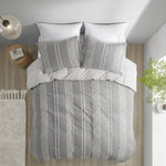 ZUN 3 Piece Cotton Jacquard Duvet Cover Set B03596507