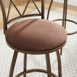 ZUN 2 Piece Bar Stools, Bar Chairs, Brown Bar Stools,Country Style Industrial,Easy to Assemble, with 55148436