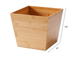 Bamboo Bathroom Wastebasket, 1.5 gal 10147691