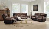 Toffee and Espresso Polished Tufted Recliner B062P215443