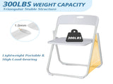 6 Pack Plastic Folding Chairs, Stackable Commercial Chairs, Portable Event Seats Indoor Outdoor for 85996051
