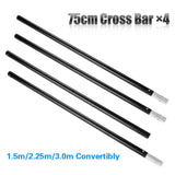 2*3M Backdrop Support Stand Set Black 55482709