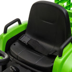 ZUN 12V Kids Ride On Tractor with Trailer, Battery Powered Electric Car w/ Music, USB, Music, LED W2181137981