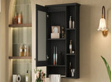 3-in-1 Bathroom Mirror Cabinet, 24-inch Wall Mounted Medicine Cabinet with Adjustable Shelf & Tower 79333181