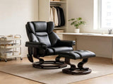 10 Point Massage Recliner Swivel Armchair with Footrest Brown 01260468