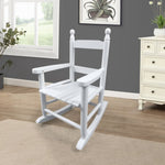 ZUN Children's rocking white chair- Indoor or Outdoor -Suitable for kids-Durable 42338091