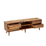 ZUN 63 Inch TV Stand Features Vintage-style and Bevel Design, TV Stand with Drawers, Entertainment W578P193297