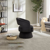 Swivel Barrel Chair, Velvet Accent Armchair 360 Degree Swivel Club Chair for Living Room Bedroom W3244P315821