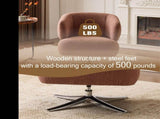Cuddle-style leisure swivel sofa chair, suitable for balconies, studies and living rooms, Red W3248P354265