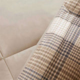 Full/Queen Classic Quilting Soft and Cozy Microfiber Solid Reverse Down Alternative Comforter Set B035100462
