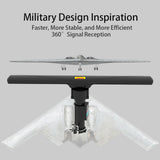 10000A 110V 40-860MHz 203dB 350&degRotation UV Dual-band Outdoor Antenna Black 01441372