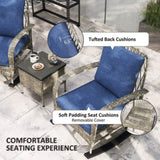 Rattan Chaise Lounge ChairWicker Patio Furniture Set 08928010