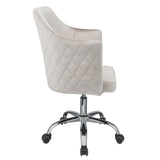 ZUN Champagne and Chrome Swivel Office Chair B062P182758