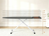 Adjustable Height Ironing Board, 7-Level Foldable Ironing Table with Perforated Metal Base, 17945339