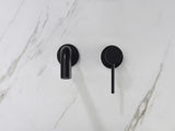 Wall Mounted Single Handle Bathroom Sink Faucet with Pop-Up Drain 86571422