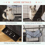 ZUN Small Animal Cage /Chinchilla Cage （Prohibited by WalMart） 29775417