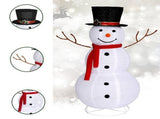 4 ft Pre-Lit Snowman with 120 LED Lights, Top Hat and Red Scarf, Indoor and Covered Outdoor 44212326