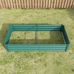 ZUN Raised Garden Bed Outdoor, 6×3×1ft , Metal Raised Rectangle Planter Beds for Plants, Vegetables, and 21283723