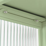 23.62"Glass Doors Modern Two-door Wall Cabinet with Featuring Two-tier Enclosed Storage, an Open W757143037