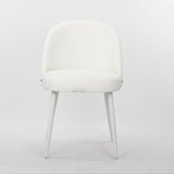 ZUN Hengming PU dining chair, metal leg without armrest, suitable for dining room, living room, W212P180123