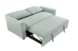 ZUN 78 Inch 3 in 1 Convertible Sleeper Sofa Bed, Modern Fabric Loveseat Futon Sofa Couch w/Pullout Bed, W1417P163494