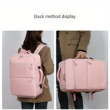 Women's Large Capacity Backpack with USB Charger and Shoe Pocket, Flight-Approved for Easy Travel. 69666222