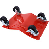 Car Dolly, Heavy Duty Wheel Dolly,4 Tire Wheel Dolly Car Stakes 6000lbs Capacity,RED W46591449