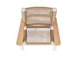 Atlas Adirondack Outdoor Lounge Chair Natural Beige All Weather Wicker B2719P320846