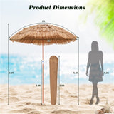6 foot portable beach umbrella with adjustable tilt 67785564