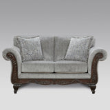 Hernen Carved Wood Frame Loveseat T2574P196578