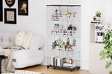 4 Tier Glass Display, Double Door Glass with Two Locks, Floor Standing Storage W1668P241906