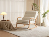 100*65*101cm High Back Belt Waist Pillow Log Color Solid Wood Armrest Backrest Seat Frame Iron Frame 63188028