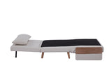 TRIO Modern Foldable Sofa Bed - Single-Seater with Breathable Linen Fabric, Converts in 10 Sec, W3391P325003