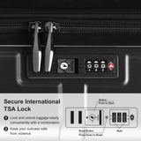Luggage Expandable Suitcase PCABS 3 Piece Set with TSA Lock Spinner 93844175