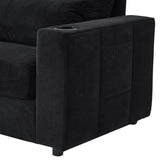 Modern Style Armchair 42.5" Chaise Lounge Sofa Couch with a Movable Storage Ottoman, USB Ports, N719P292700B