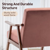 Mid-Century Modern Chair, Living Room Chair with Solid Wood Frame, Accent Chair Extra-Thick W2200P183013