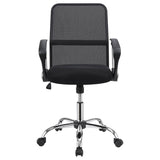 Black Swivel Office Chair with Casters B062P153790