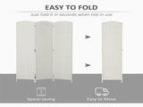 6FT Tall 3-Panel Folding Room Divider, White Weave Privacy Screen with Portable Partition Wall for 56526599